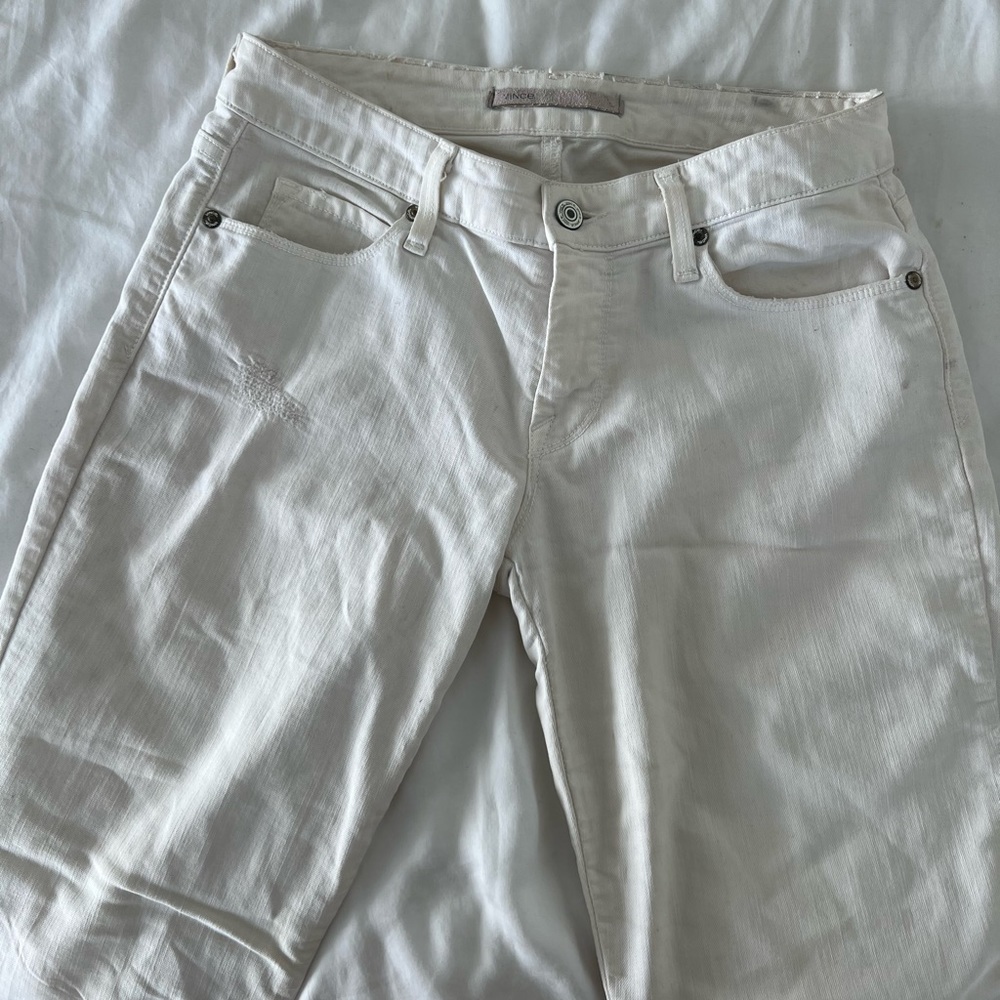Vince Camuto white denim jeans